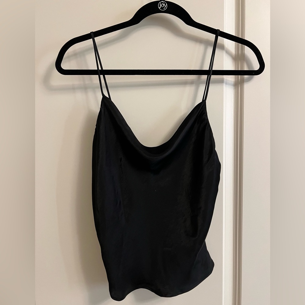 Black Satin Tank